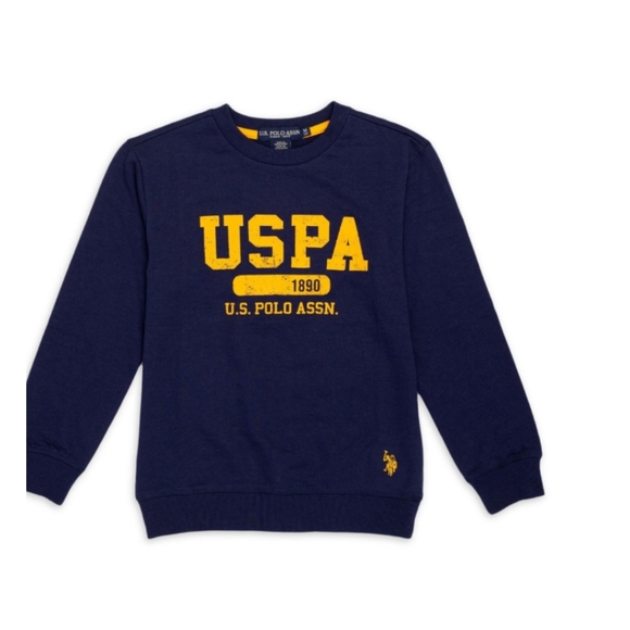 New Boys U.S. Polo Assn. Crewneck Sweatshirt - Picture 2 of 3